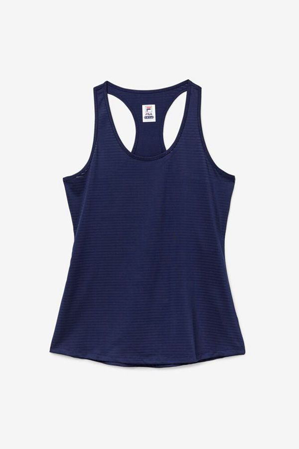 Tops De Alças Fila Mulher Azul Marinho - Fila Essentials Racerback Tennis Portugal Lojas,BKEJ-62497